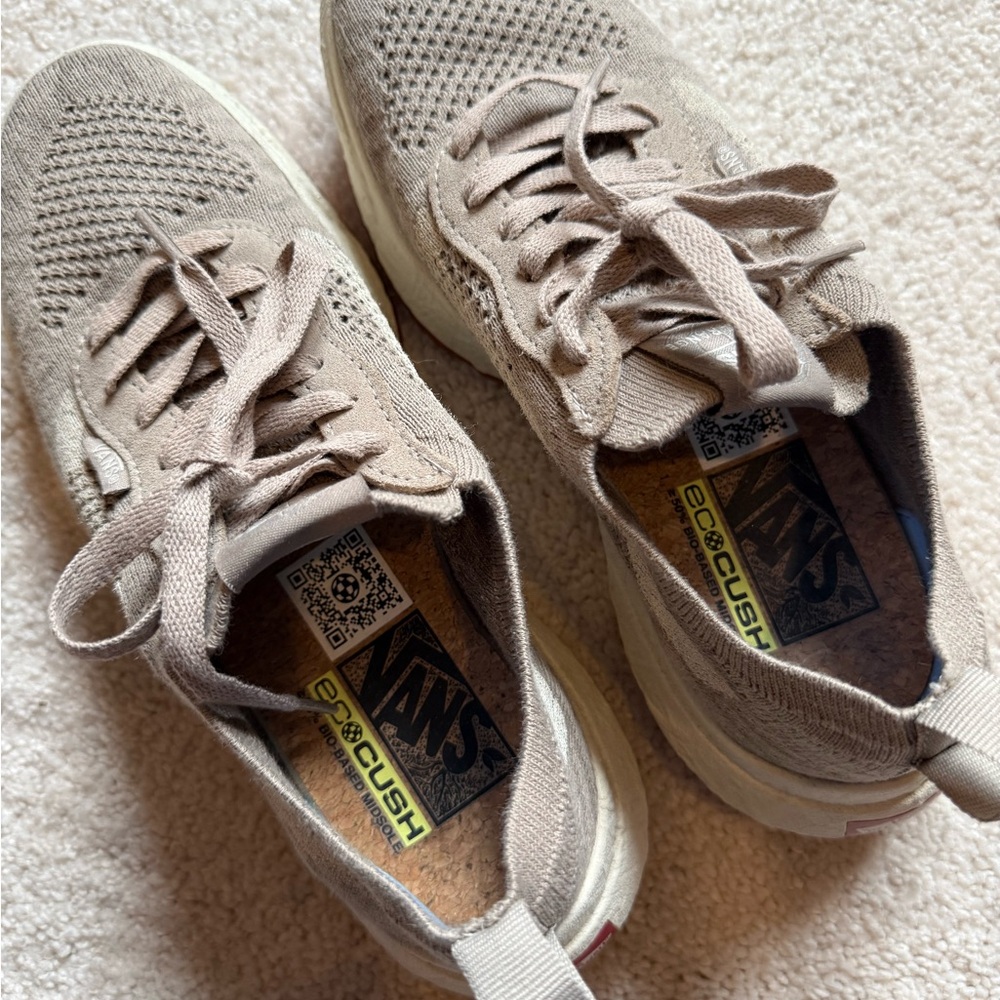 Vans EcoCush Knit Women’s Sneakers in Beige